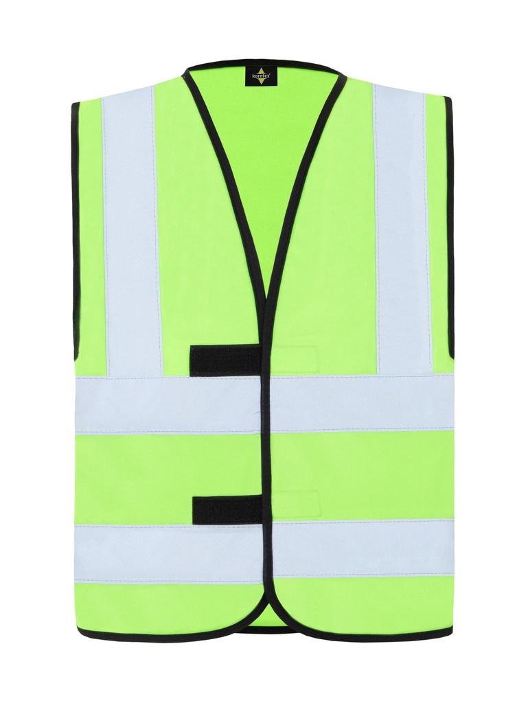 Korntex Funktionsweste mit vier Reflexstreifen, hellgrün, 5XL
