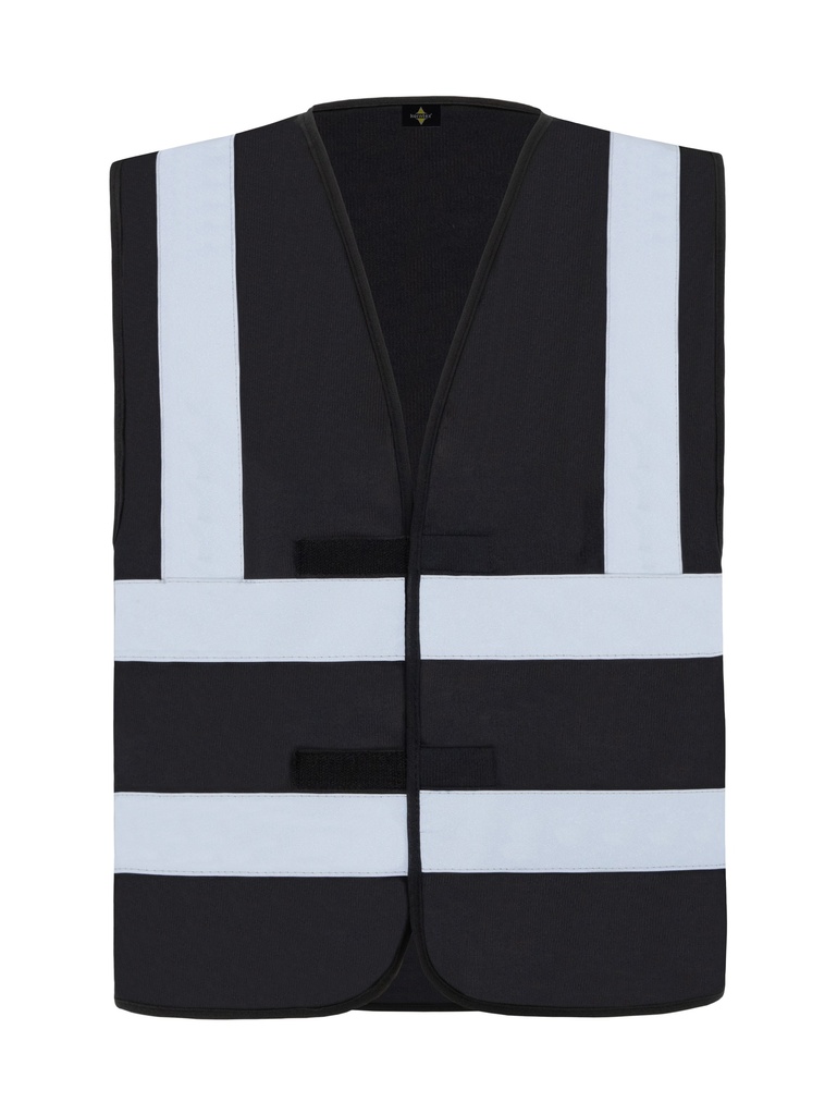 Korntex Funktionsweste mit vier Reflexstreifen, schwarz, 3XL