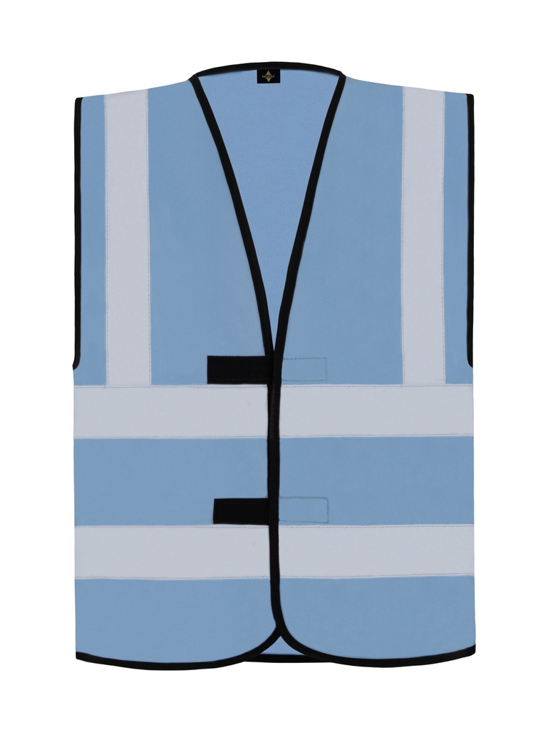 Korntex Funktionsweste mit vier Reflexstreifen, hellblau, 4XL