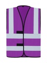 Korntex Funktionsweste mit vier Reflexstreifen, violett, 6XL