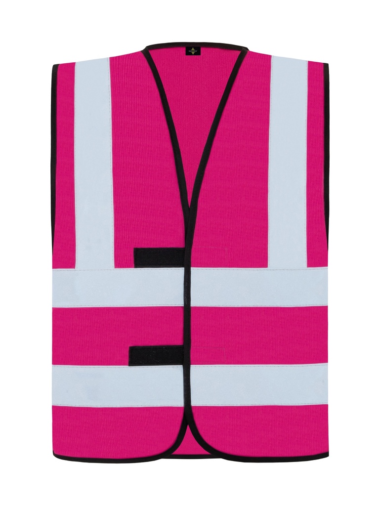 Korntex Funktionsweste mit vier Reflexstreifen, magenta, XL