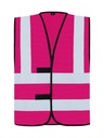 Korntex Funktionsweste mit vier Reflexstreifen, magenta, XXL