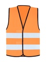 Korntex Warnweste mit schwarzem Saum EN 20471, neonorange, S