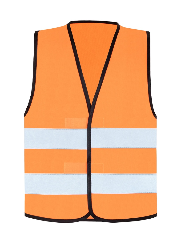 Korntex Warnweste mit schwarzem Saum EN 20471, neonorange, 3XL
