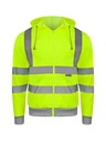 Korntex Hi-Vis Zipper Hoodie, high visibility yellow, S