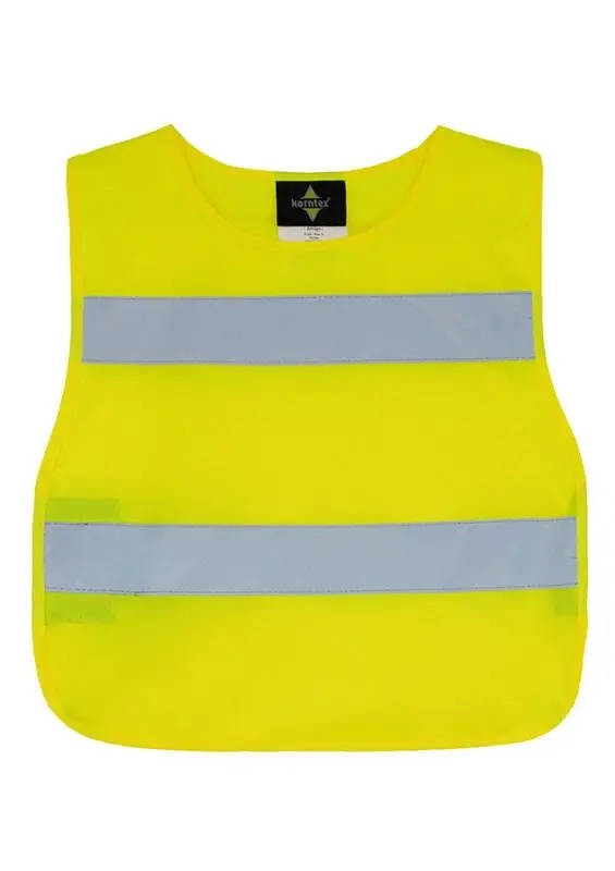 Korntex Kinderponcho, neongelb, L