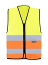Korntex Warnweste mit Reissverschluss EN 20471, neongelb/neonorange, L