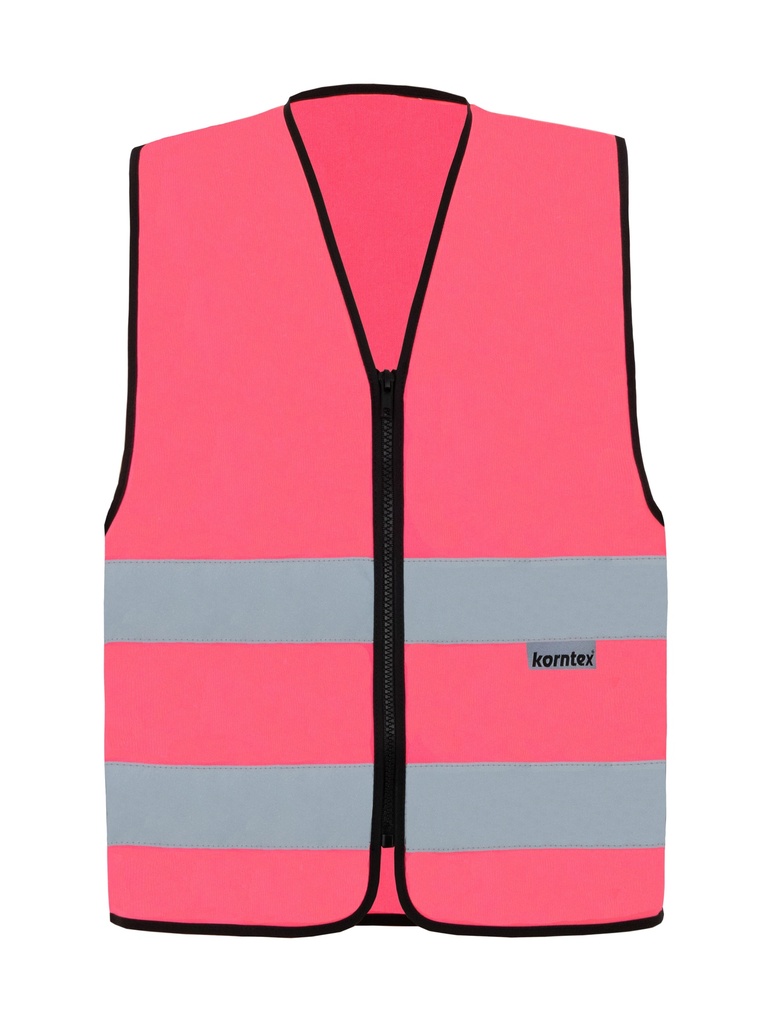Korntex Funktionsweste mit Reissverschluss, neonpink, M