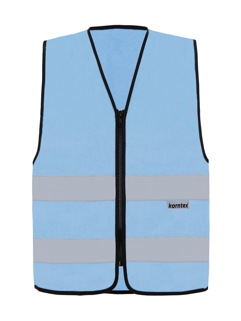 Korntex Funktionsweste mit Reissverschluss - hellblau - 5XL