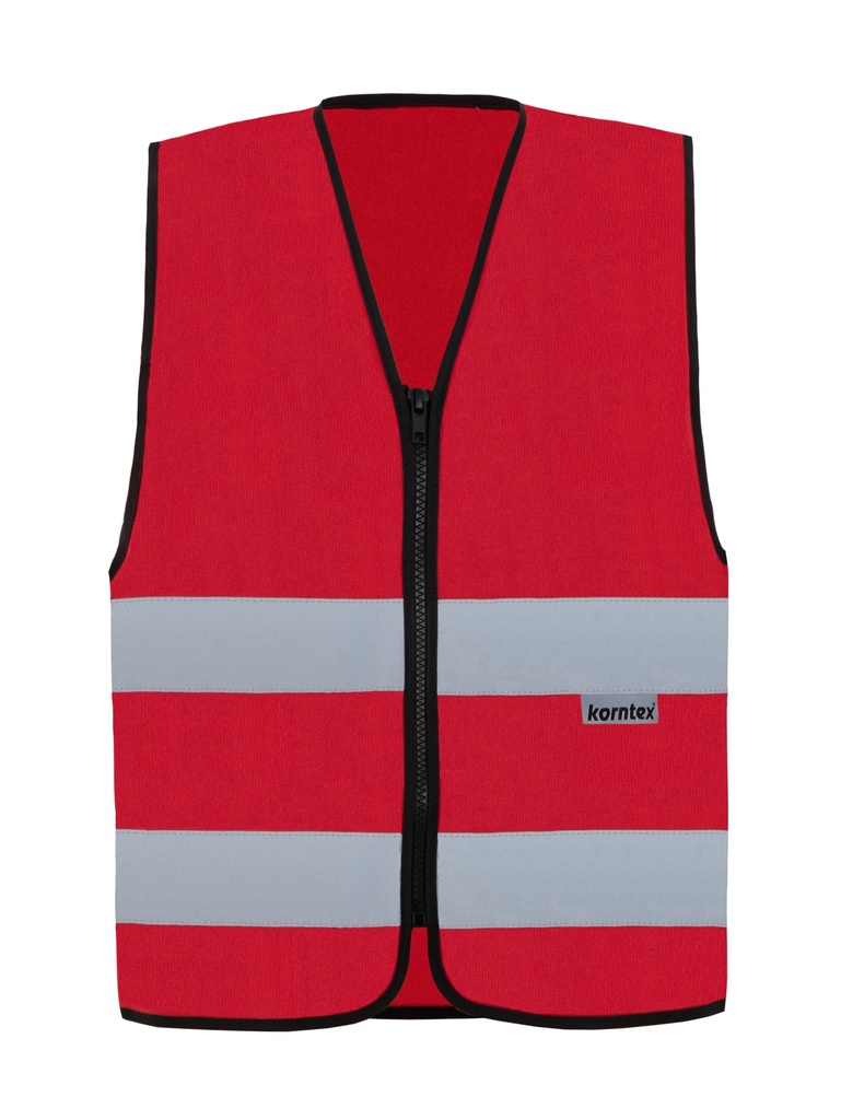 Korntex Funktionsweste mit Reissverschluss, rot, 3XL