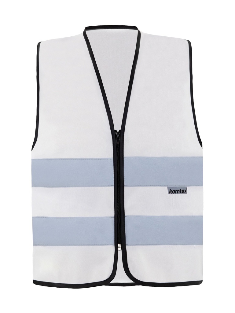 Korntex Funktionsweste mit Reissverschluss, weiss, XL