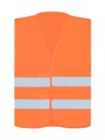 Korntex Warnweste Doppelgrössen EN 20471 - neonorange - M/L
