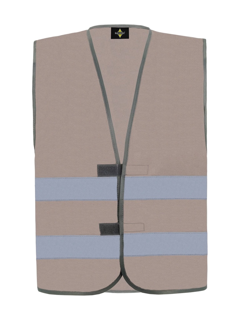 Korntex Funktionsweste Doppelgrösse EN 17353, grau, 5XL/6XL