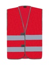 Korntex Funktionsweste Doppelgrösse EN 17353, rot, 3XL/4XL