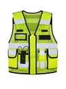 Korntex taktische Mesh Einsatzweste, neongelb, XXL/4XL