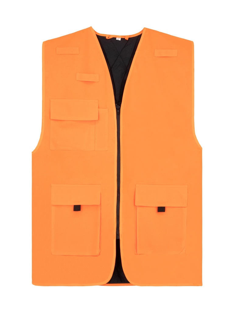 Korntex Arbeitsweste gefüttert, neonorange, XXL
