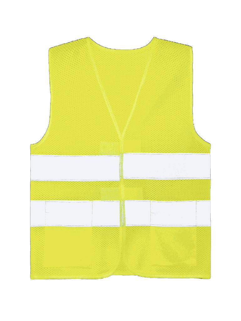 Korntex Kinder Mesh Warnweste, neongelb, S