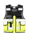 Korntex taktische Mesh Einsatzweste - schwarz/gelb - M/XL
