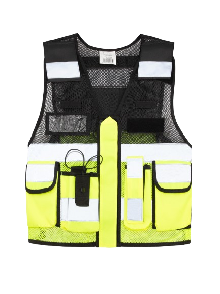 Gilet tactique en mesh Korntex - schwarz/gelb - XXL/4XL