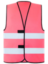 Korntex Funktionsweste mit schwarzem Saum, neonpink, 3XL